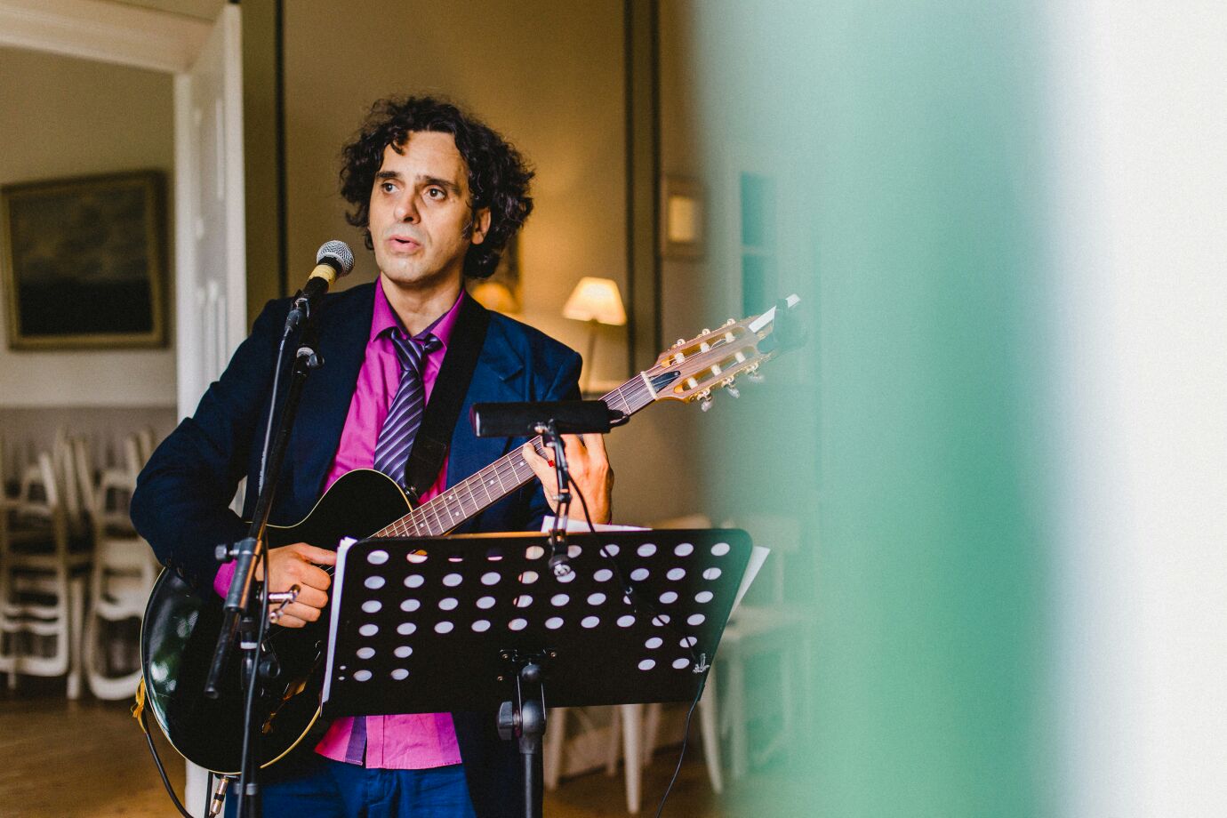 Spielen und Singen auf der Hochzeit von Jorge und Chriss in Hamburg